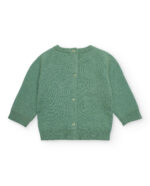 Maglione verde per neonato con motivo di nuvole - immagine 4