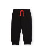 Completo per bambino nero e arancione con stampa lupo ululante - immagine 9